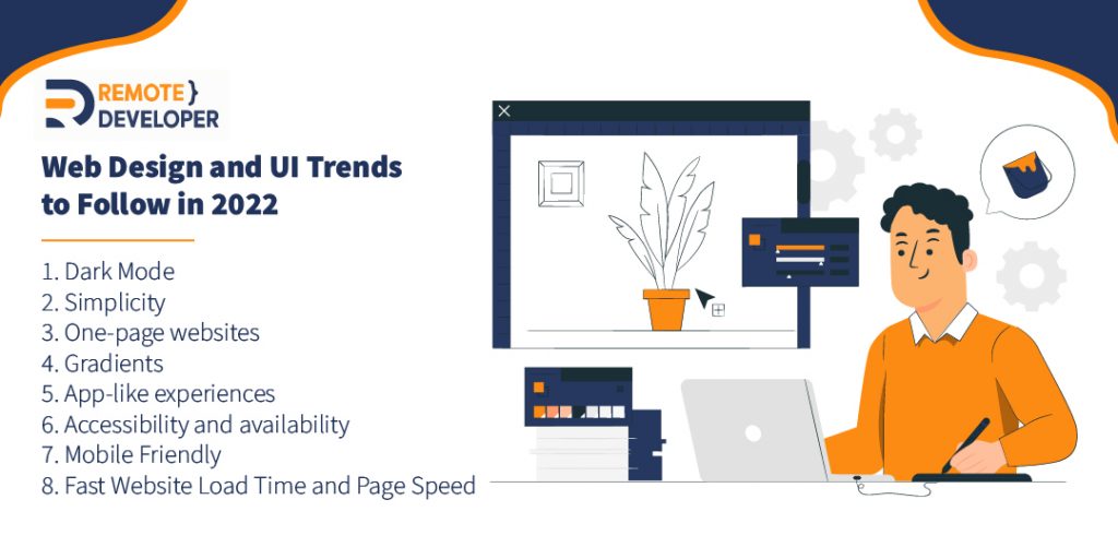 Top 8 Web Design and UI Trends to Follow in 2022