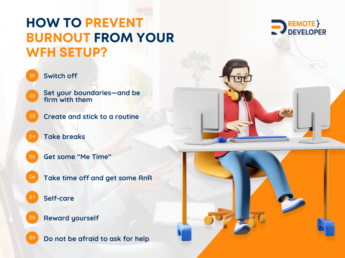 Helping Employees to Avoid Getting Burned Out at WFH Set Up 1 WFH set up