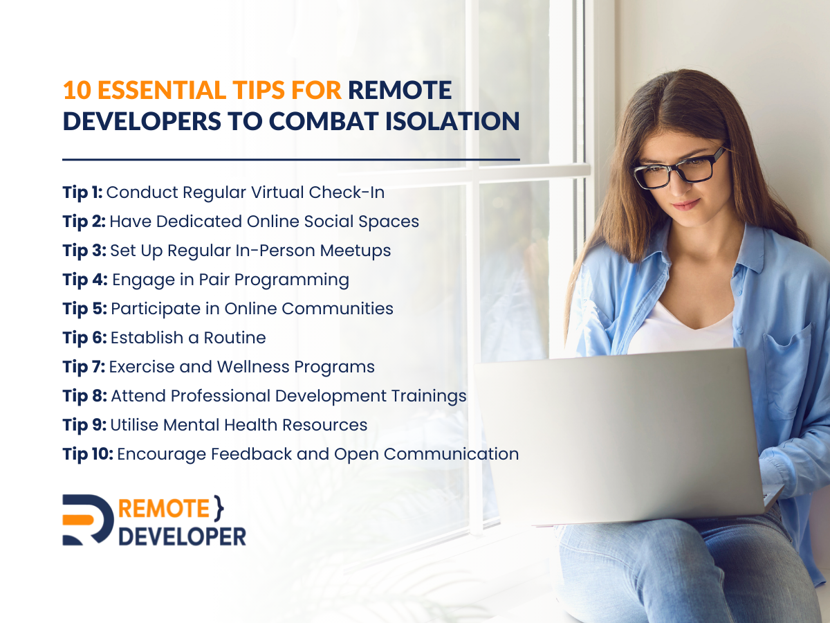 10 Tips for Remote Developers to Avoid Isolation 1 Avoid remote work isolation